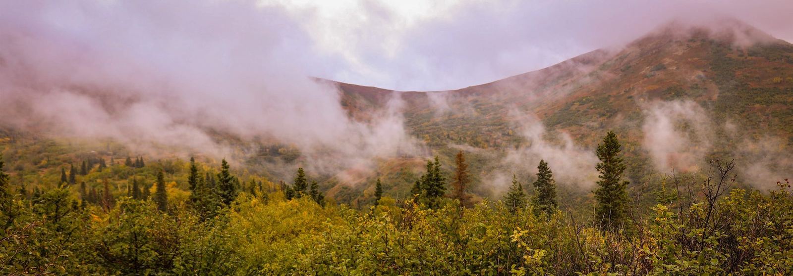 Alaska mountain scenery in the Eagle River valley
